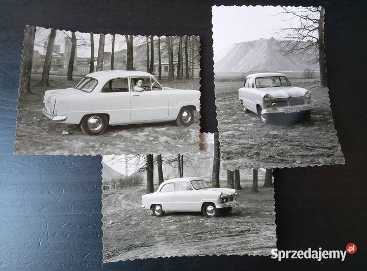 Ford Taunus 12M 3 fotografie z epoki 10x70 Pabianice