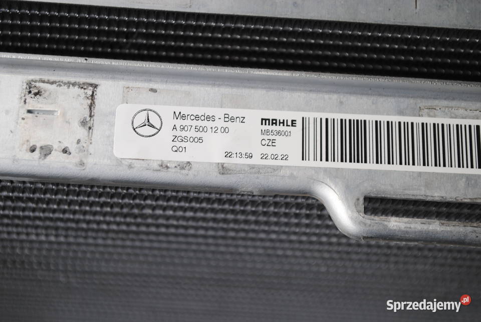 KOMPLET CHŁODNIC MERCEDES SPRINTER Wentylatory chłodnicy Orońsko
