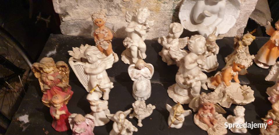 Sprzedam Figurki Aniołki Porcelana i szkło