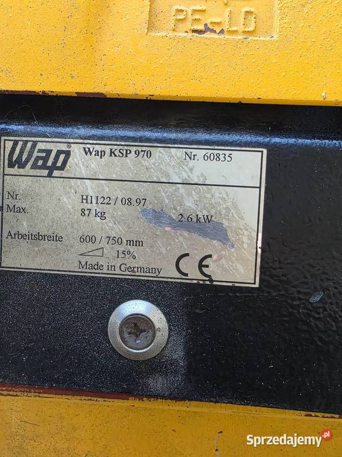 Zamiatarka Spalinowa WAP KSP 970 Zamiatarki Dom i Ogród wielkopolskie Brudzew