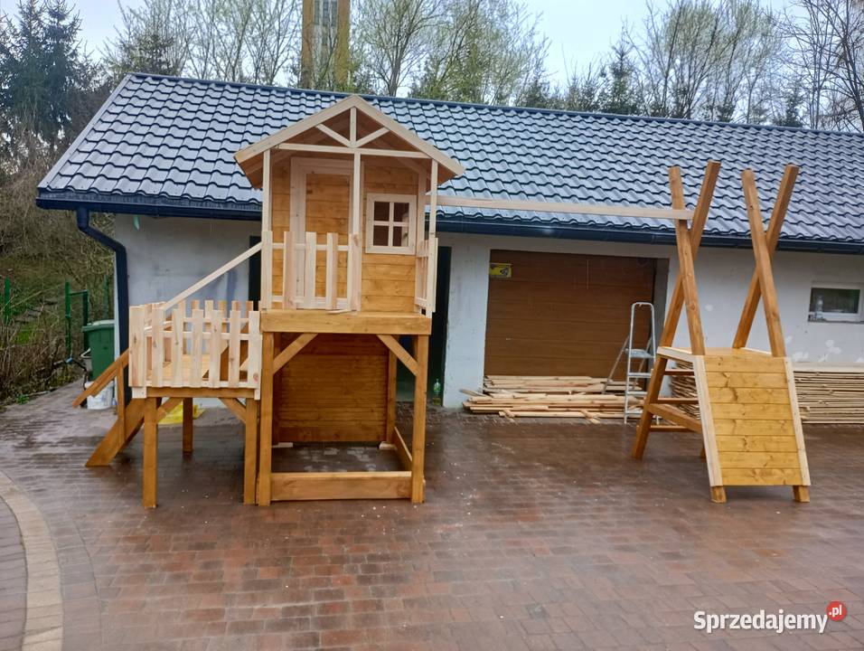 Domek drewniany plac zabaw dzieci Dębica