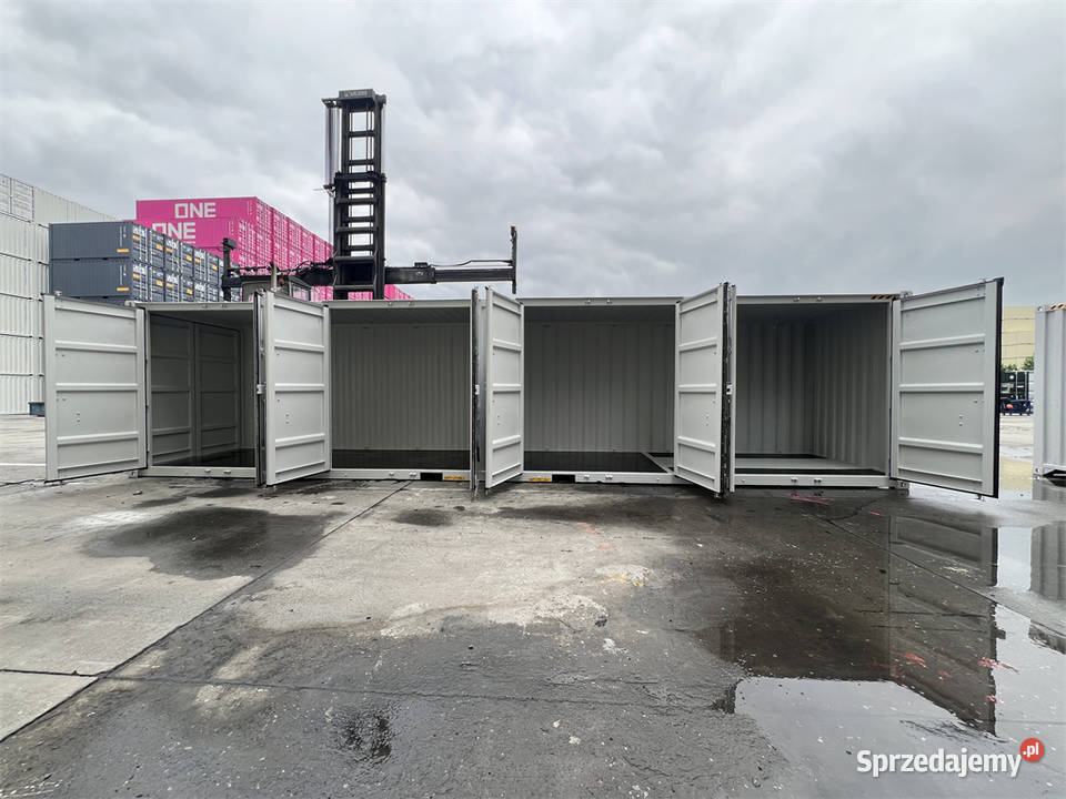 Kontener 40hc z bocznymi osobnymi 4 drzwiami Tychy