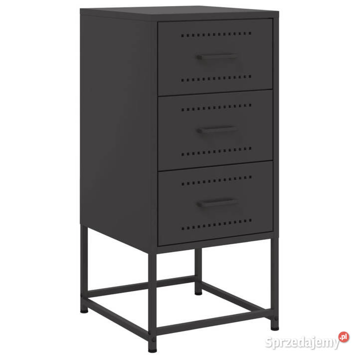 Szafka nocna czarna 36x39x78 stal WM846578 mazowieckie Warszawa