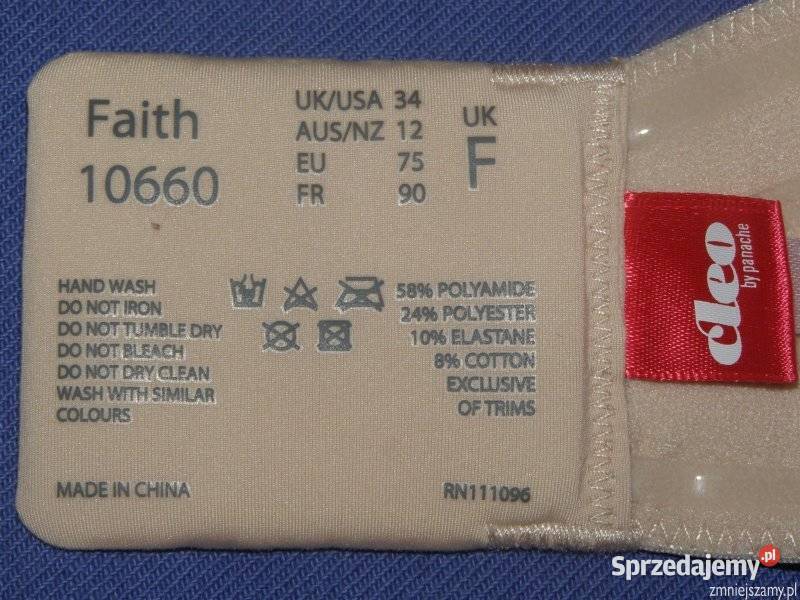 Biustonosz Stanik BARDOTKA 34F 75F CLEO by Panache