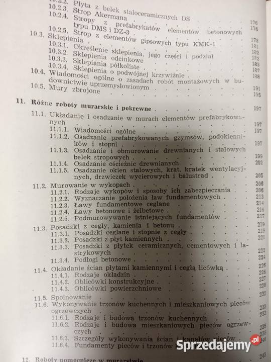 Technologia robót murarskich i tynkarskich Warszawa sprzedam