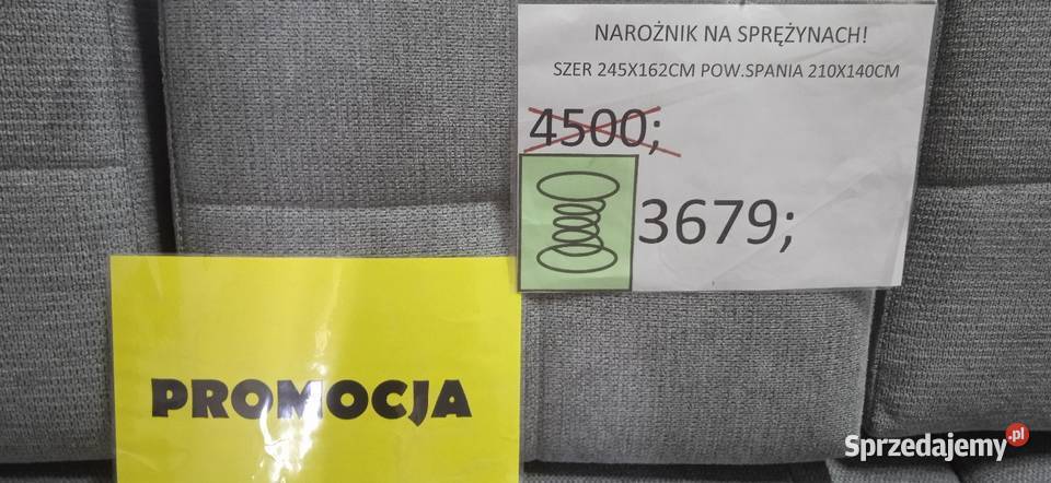 NAROŻNIK NA SPRĘŻYNACH Z FUNKCJĄ SPANIA PUMA kujawsko-pomorskie Toruń