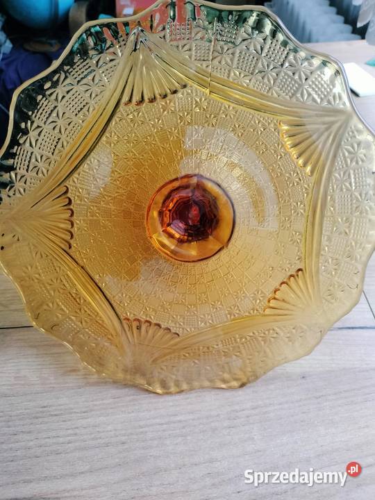 Piękna patera tortownica girlandy bursztynowa Choszczno sprzedam