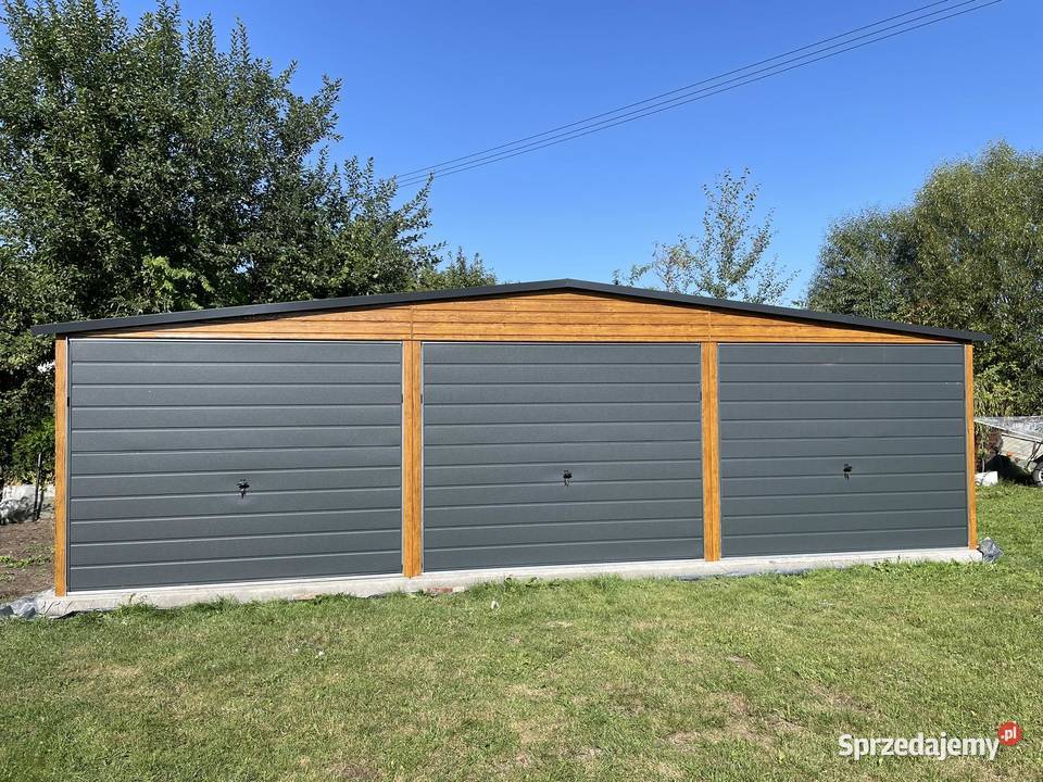 Garaż blaszany 9x6 WZMOCNIONY PROFILAMI Sprzedaż Mińsk Mazowiecki