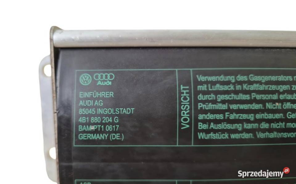 PODUSZKA POWIETRZNA AUDI A6 C5 4B1880204D Działoszyce sprzedam