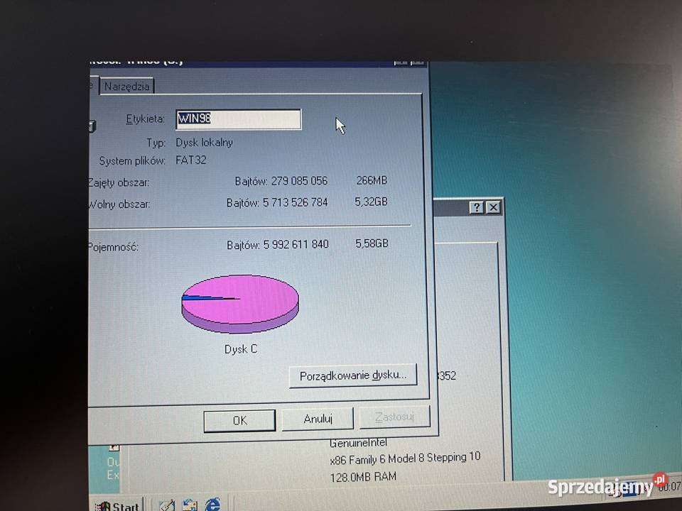 Stary laptop Fujitsu Siemens Amilo M6100 małopolskie Brzana