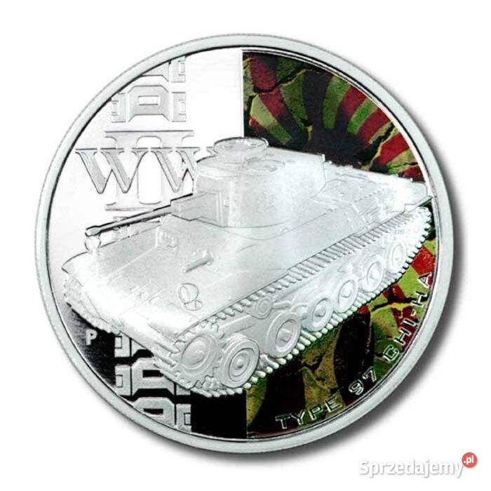 SREBRNY ZESTAW 5 MONETTANKS OF WORLD WORLD II 5 Warszawa