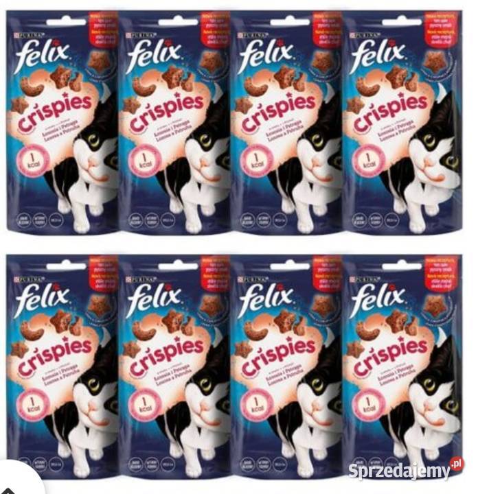 Przysmak felix crispies pstrag losos kota sprzedam