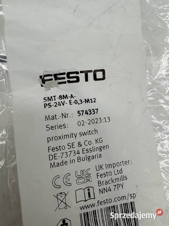 Festo SMT 8M A 24V E 0 3 OE M12 574337 Czujnik Warszawa