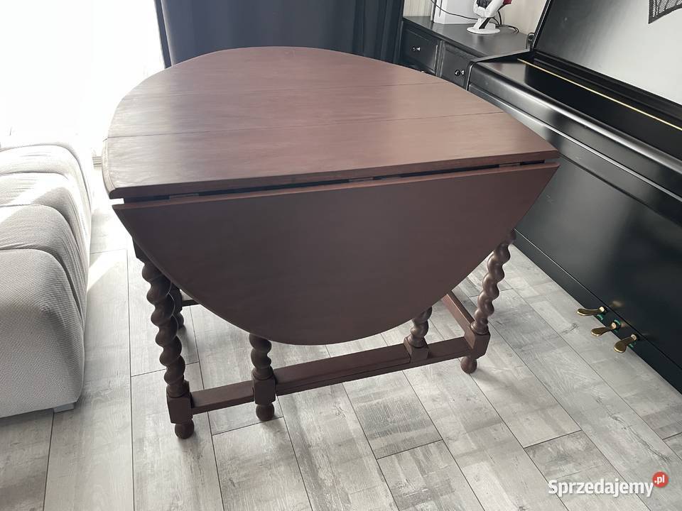 Składany stół Gdański owalny antyk Kraków