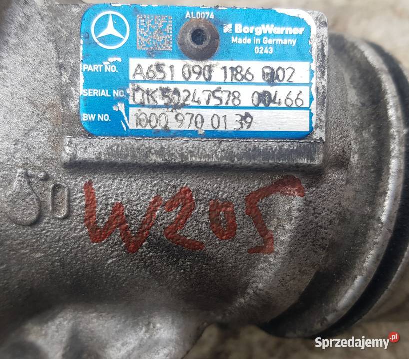 Turbosprężarka 22 CDI MERCEDES CKLASA W204 lift Turbosprężarki mazowieckie Radom sprzedam