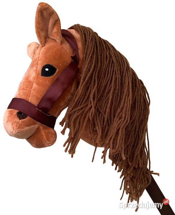 Koń na patyku Hobby Horse wydający DŹWIĘKI Tkanina  Warszawa