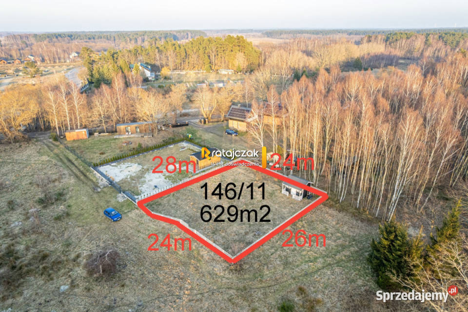 Działka 629m2 Żarnowska Dębowa 28m