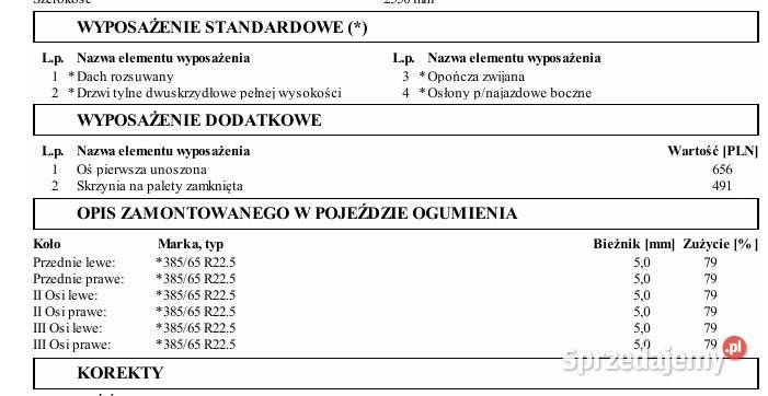 Naczepa KRONE SDP 27 430t Piotrków Trybunalski sprzedam