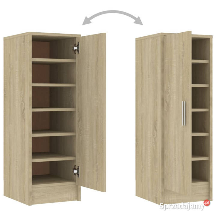 Szafka na buty dąb sonoma 32x35x92 materiał Warszawa