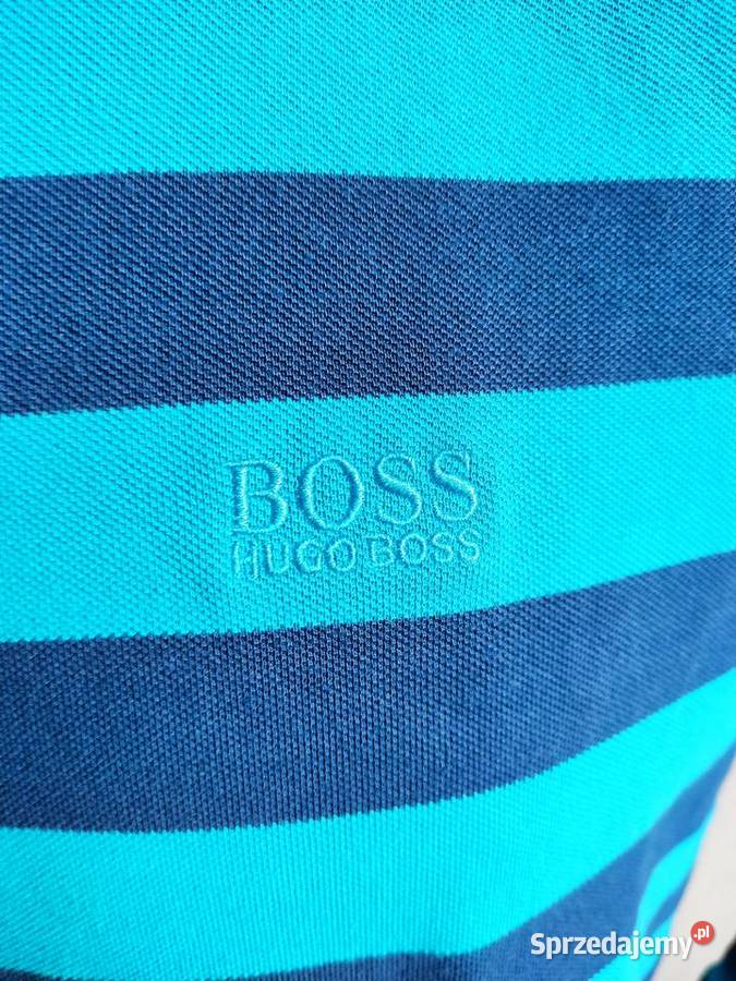 Koszulka polo z długim rękawem Hugo Boss w paski Głuchołazy