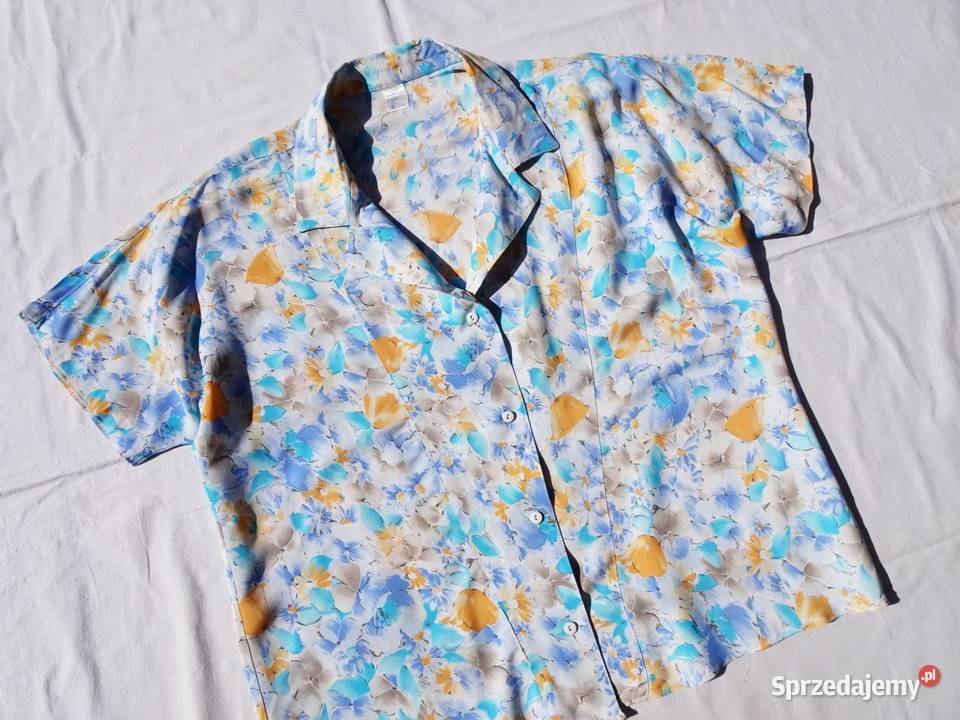 Koszula Wiskoza żakiecik lato kwiaty 44 46 małopolskie Nowy Sącz