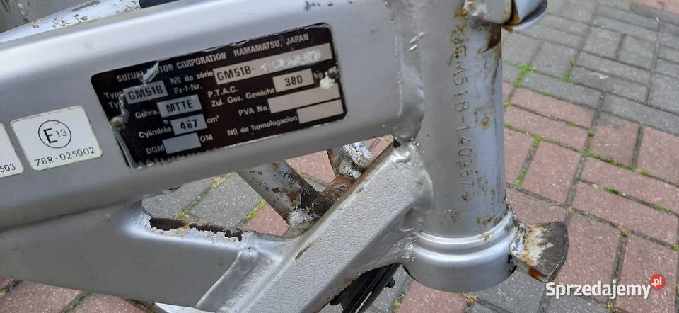 Suzuki GS 500 rama 1997 dokumenty Warszawa