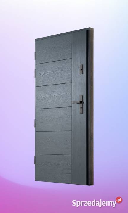 Drzwi Zewnętrzne Wejściowe Drewniane CZARNA Dom i Ogród Toruń