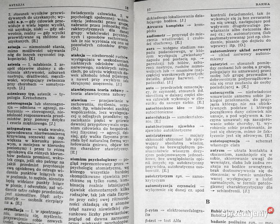 Mały słownik psychologiczny J Ekel J Jaroszyński lubelskie Chełm