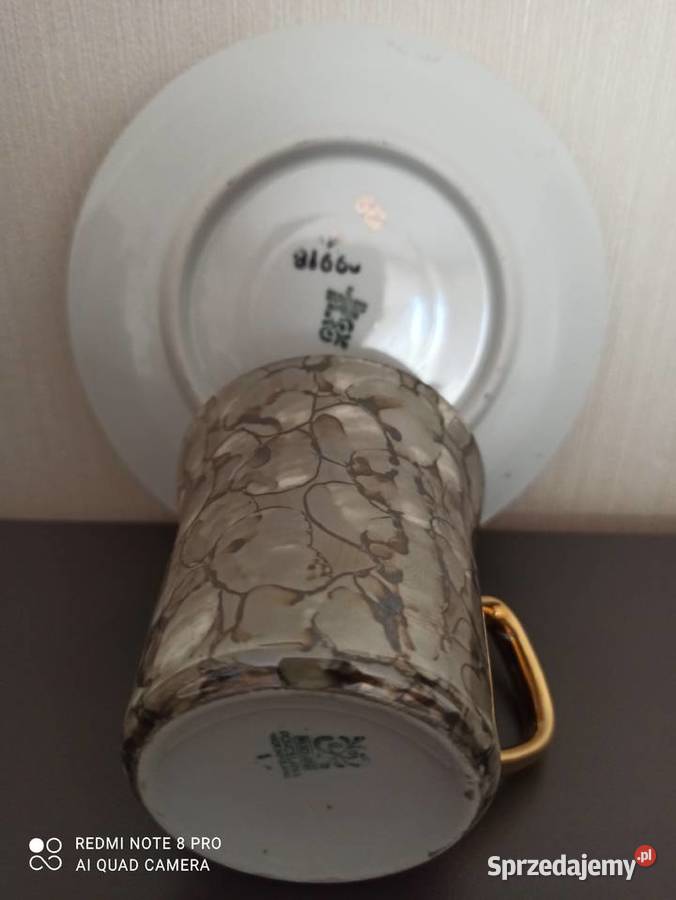 Filiżanka spodek Aleksander porcelana Włocławek Porcelana i szkło podlaskie Warpechy Stare