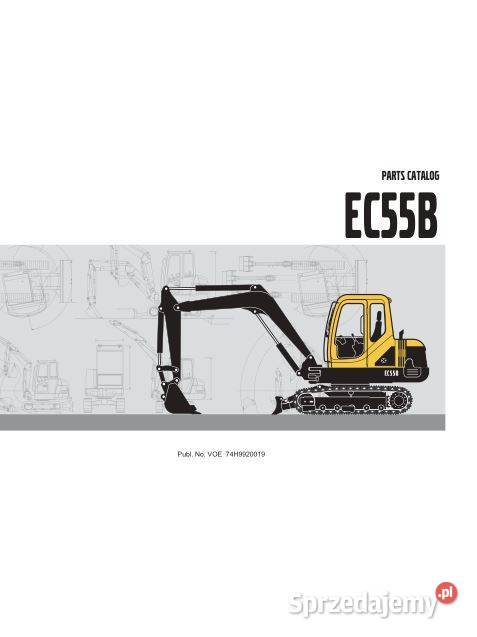 Volvo EC55B EC15D EC25 katalog cześci zamiennych Kielce
