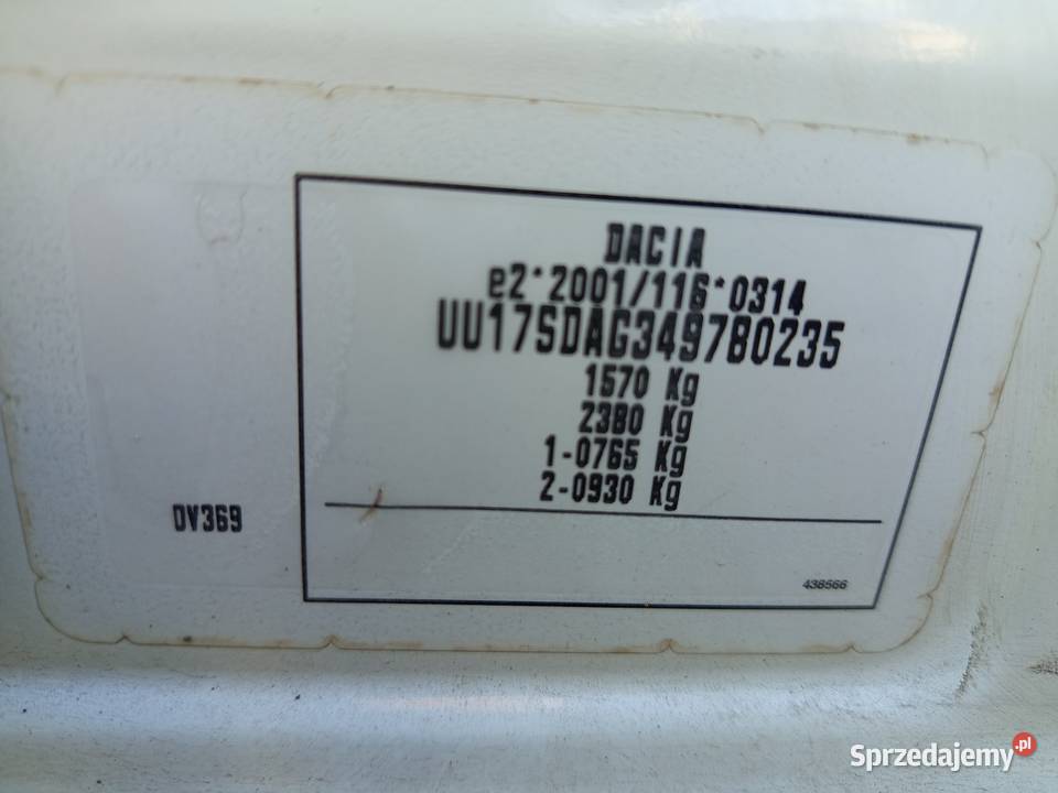 Dacia Logan mcv super stan salon polska