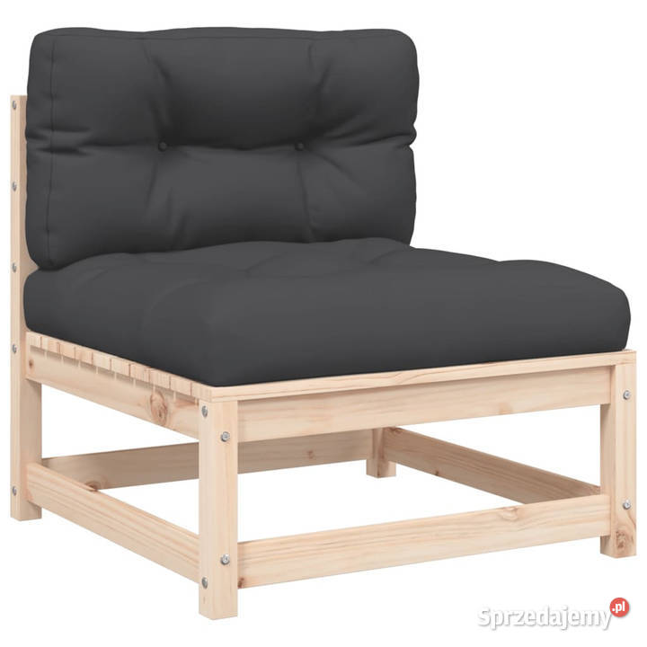 Ogrodowa sofa bez podłokietników z poduszkami i Krzesła ogrodowe Warszawa