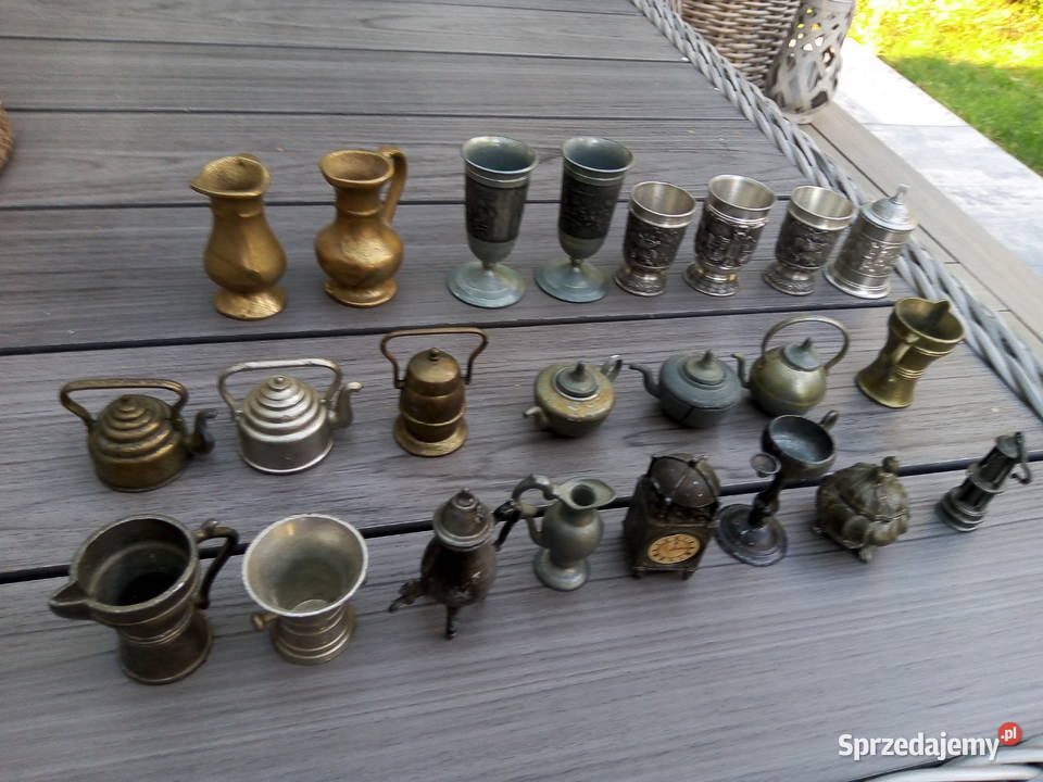 Dzbanuszki mosiezne zestaw Pozostałe Ostrowiec Świętokrzyski