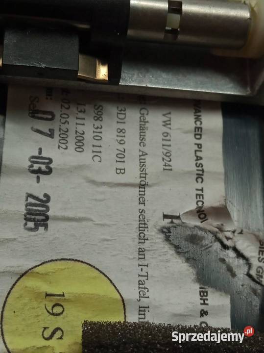 KRATKI NAWIEWU LEWA PRAWA ŚRODKOWA KPL 3D1853588