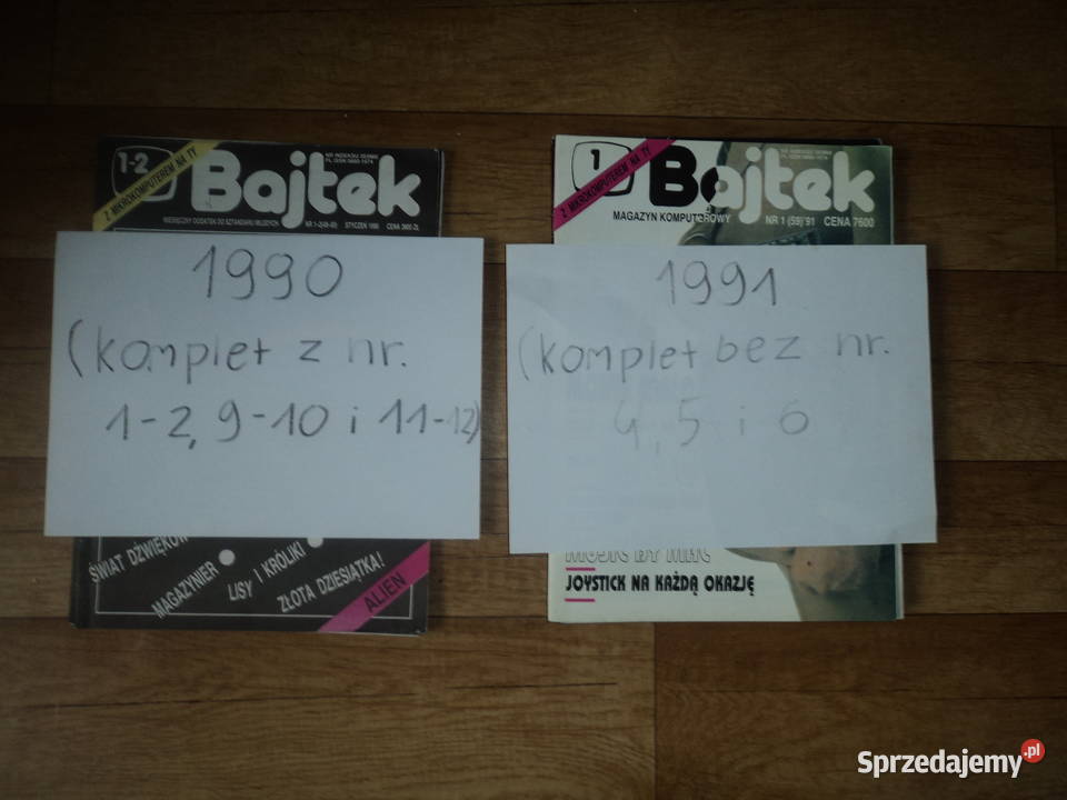 czasopisma Bajtek z lat 80tych Nowy Sącz