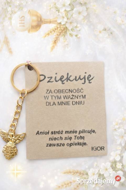 Podziękowanie Gości Złoty Bryloczek Aniołek Sucha Beskidzka