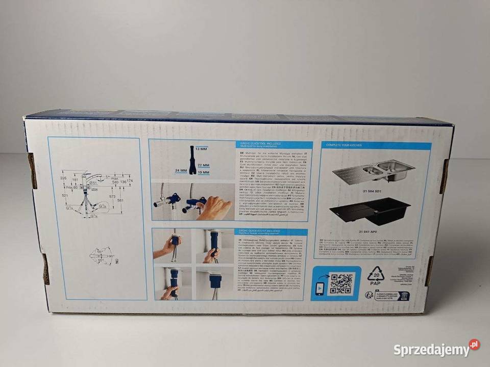 Bateria kuchenna stojąca Grohe Eurosmart srebrny Rzeszów sprzedam