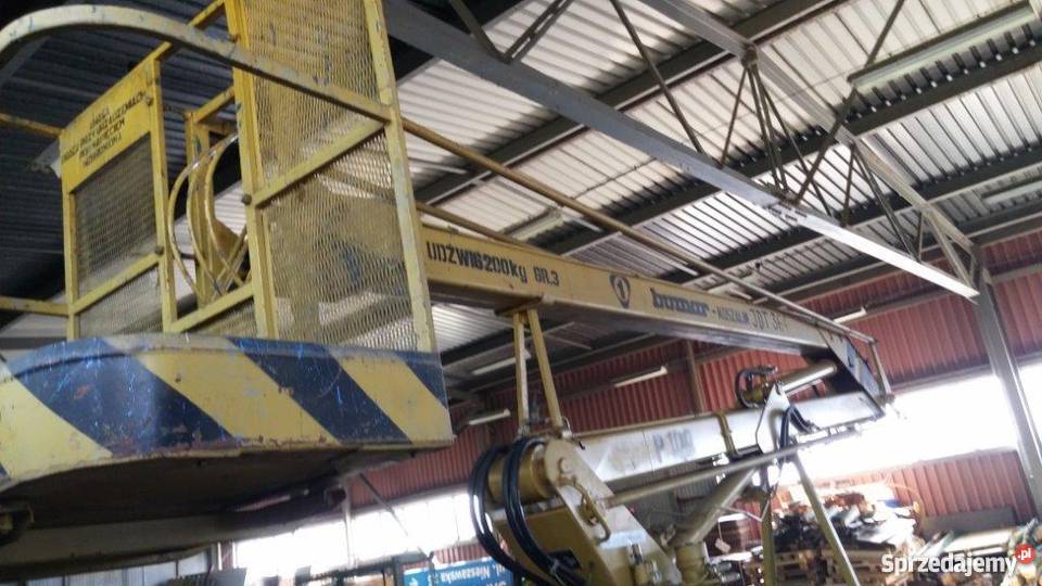 Podnośnik koszowy BUMAR P100 dźwigi i podnośniki Poznań