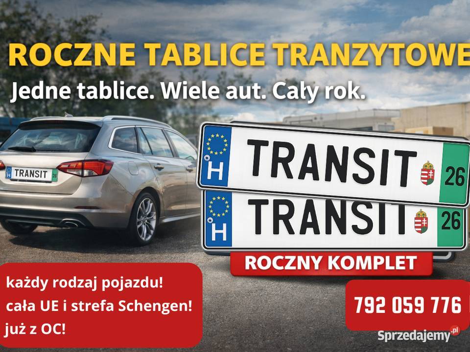 Roczne węgierskie tablice tranzytowe 2026 Pozostałe