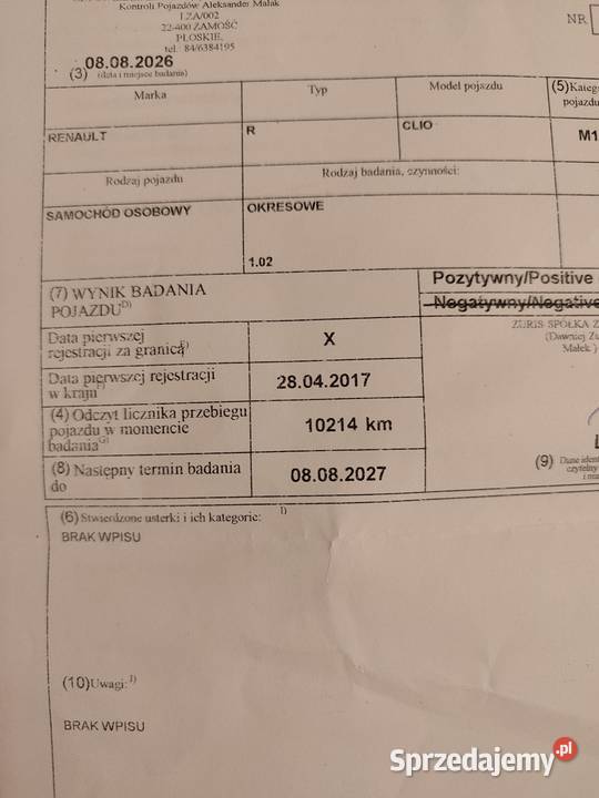 Renault Clio nowe 10 przebiegu salon polska kurtyny powietrzne