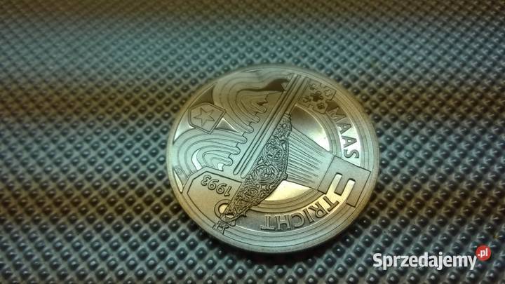 moneta Holandia 2 ECU 1993 Traktat z Maastricht