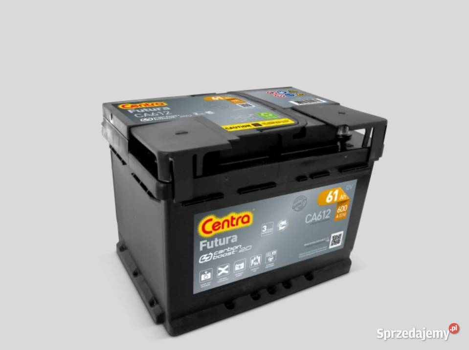 788x645x112 Akumulator Centra FUTURA 61Ah 600A osobowe Układ elektryczny Konin