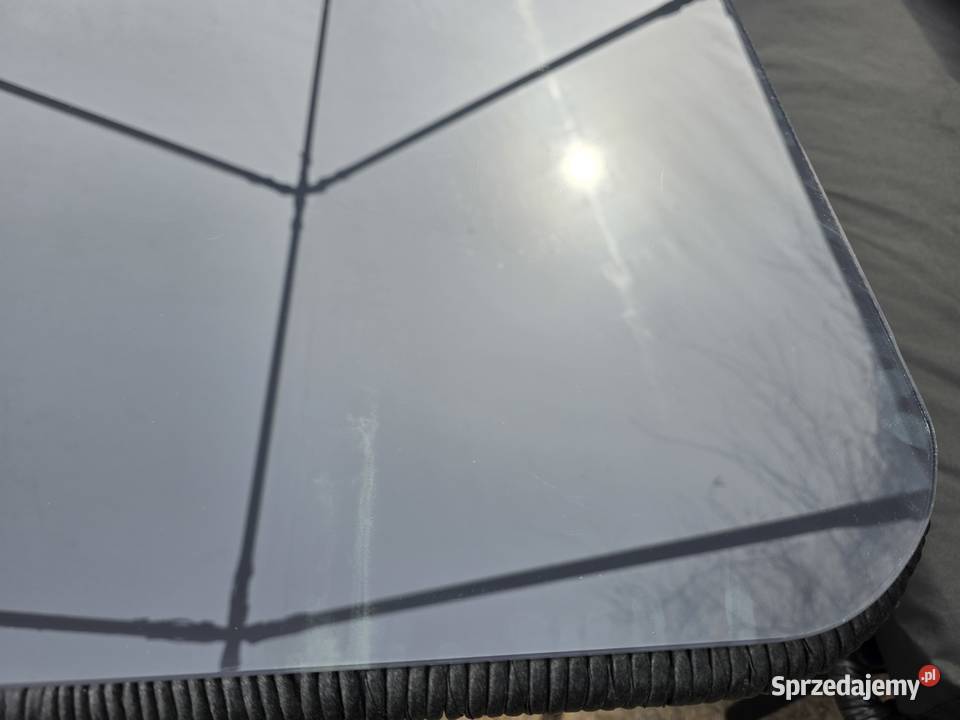 Duży narożnik ogrodowy Malta black stolik pufy Wschowa sprzedam