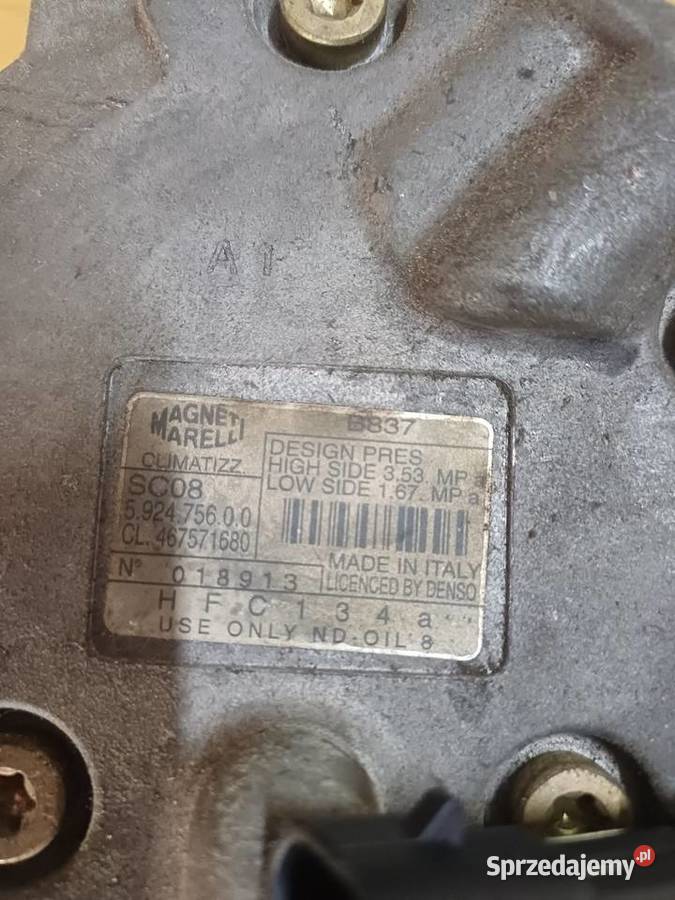 Fiat punto 2 12 kompresor klimatyzacji i