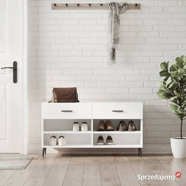Ławka z miejscem na buty biała 102x35x55 mazowieckie Warszawa sprzedam