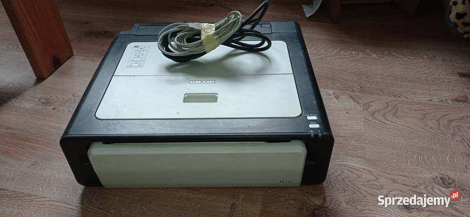 Ricoh sp112 nowy toner źle drukuje uszkodzona Nieledew