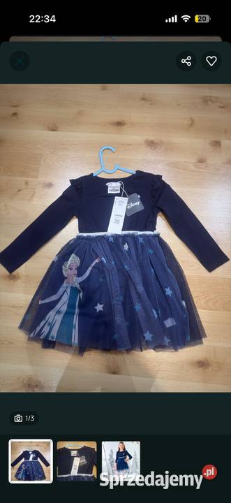 Sukienka dziewczynki Kraina Lodu Sinsay lubelskie Biłgoraj