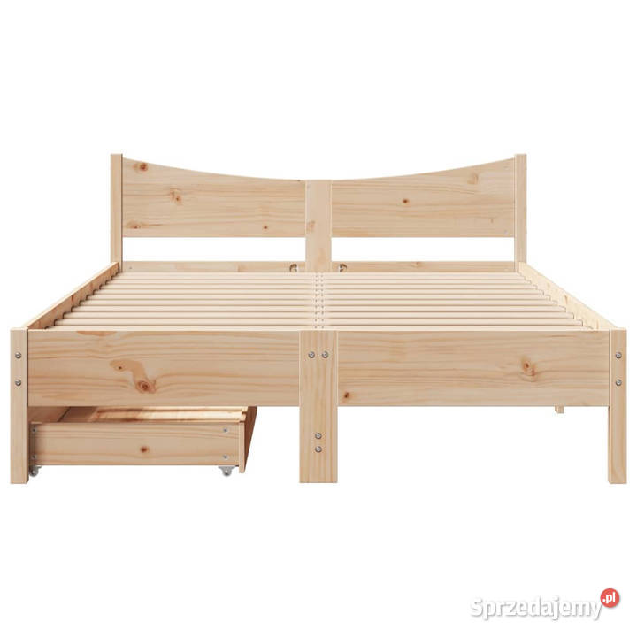 Rama łóżka z szufladami sosnowa 140 x 190 145cm Warszawa sprzedam