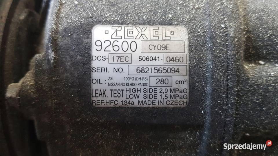 Sprężarka klimatyzacji 92600 CY09E Nissan Serena