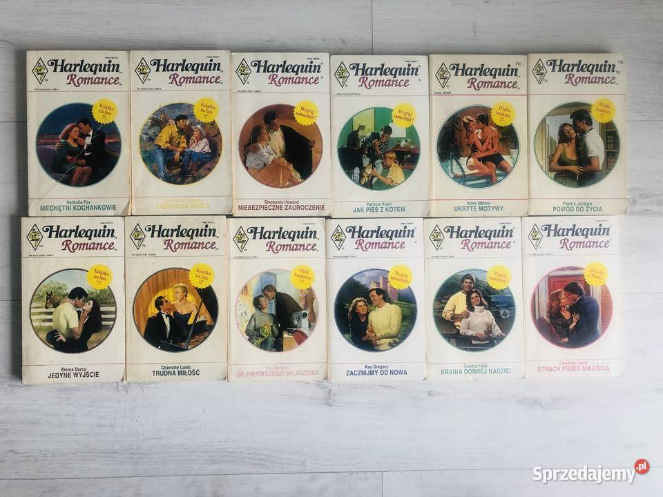 Książka Harlequin Romance 12 sztuk romanse